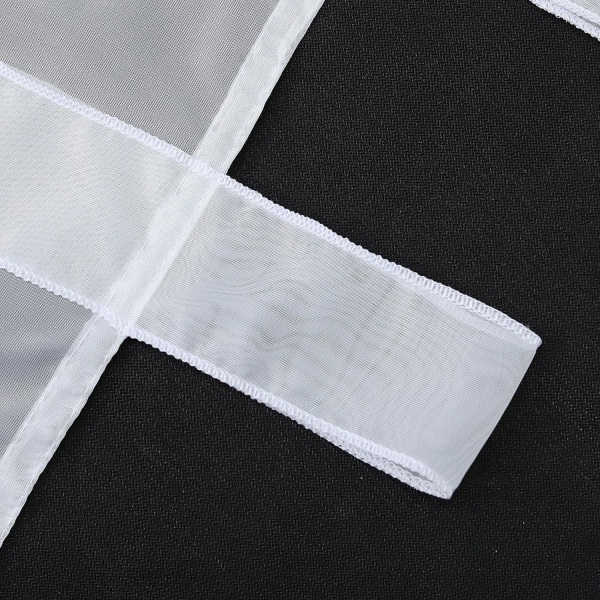 Romersk gardin med snøre BxH60x140cm hvid, 1stk
