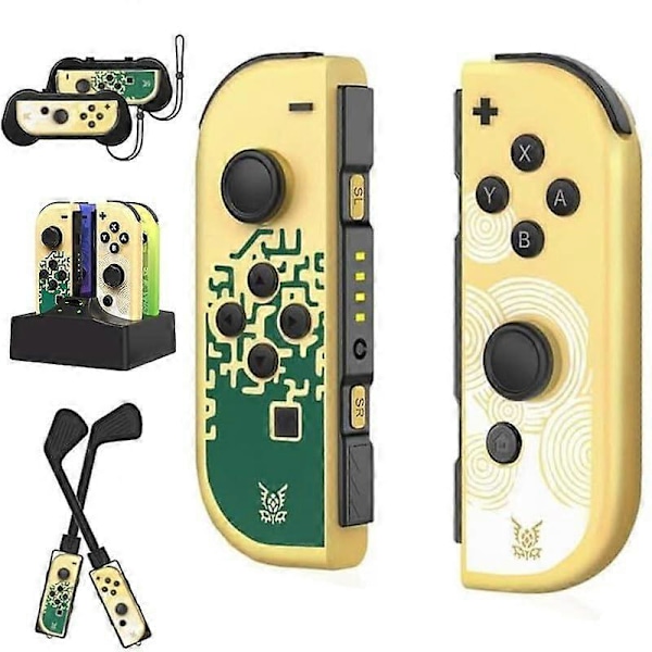 Kontroller för Nintendo Switch, L/R Joypad Switch-kontroller med dubbel vibration, stöd för väckning/rörelse-kontroll, kompatibel med Nintendo Switch/LITE