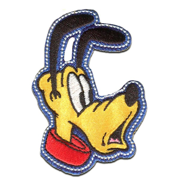 Patch - Mickey Mouse MICKEY & FRIENDS \"PLUTO\" Disney - gul - 7x5cm - Strygemærker