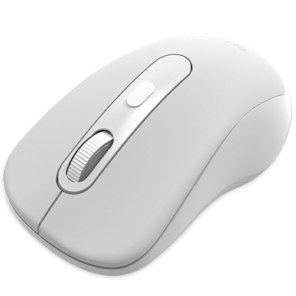 1 st trådlös mus, 2,4G ergonomisk mus, trådlös mus för bärbar dator Windows (vit)