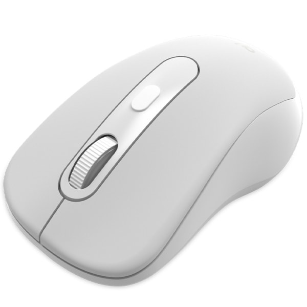 1st trådlös mus, 2,4G bärbar ergonomisk mus, trådlös mus för bärbara datorfönster (vit)