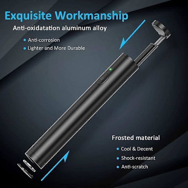 Selfie Stick Bluetooth, Letvægts Aluminium Selfie Stick, Alt i Én Udtrækkelig Selfie Stick, Kompakt Design, til de Fleste Telefonmodeller