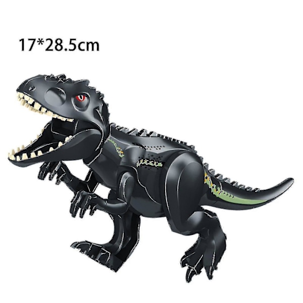 Dinosaurfigurer, Indominus T Rex Klodser, Stor Dinosaur Klodse, Børnefødselsdag Sort