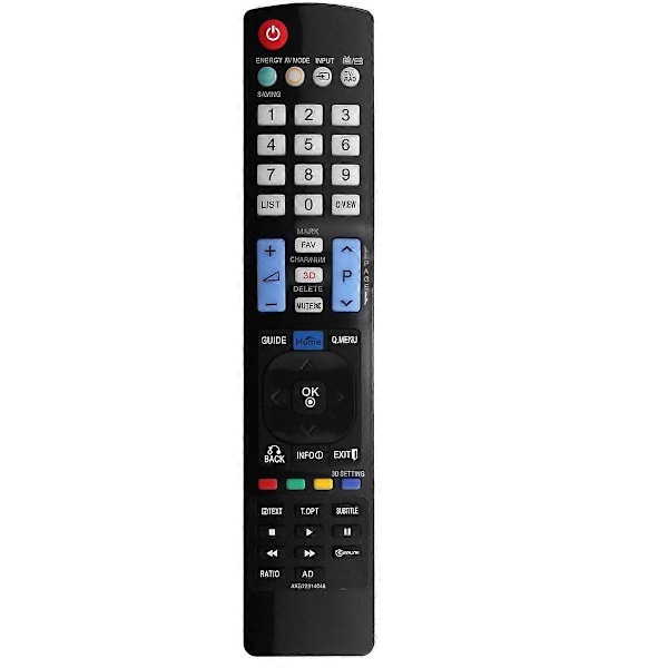 AKB72914048 Erstatningsfjernkontroll for 3D LCD TV 55LW450U 42LW451C 47LV355C 55LW451C 32LW5500 AKB72914046 42LW4500 47LW451C 12