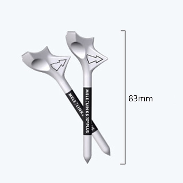 Nya Sijiali 10-pack Golf Tees Slitstark Bärbar Sned Insättning Minskad Friktion Professionell Ökad Distans Kompakt 10 Grader Golfbollste