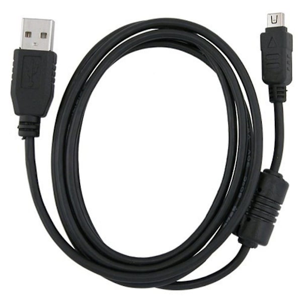 USB Data Sync Opladningskabel til Olympus Tough TG-3 Kamera Ledning Sort