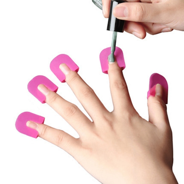 26 st 10 storlekar U-formade nagelskydd, nagellacksskydd, nagelkonstverktyg