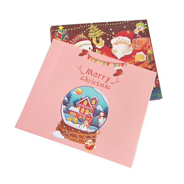 24-dagars nedräkningskalender Adventsöverraskning Blind Box Jul Charm Armband Barnpresent