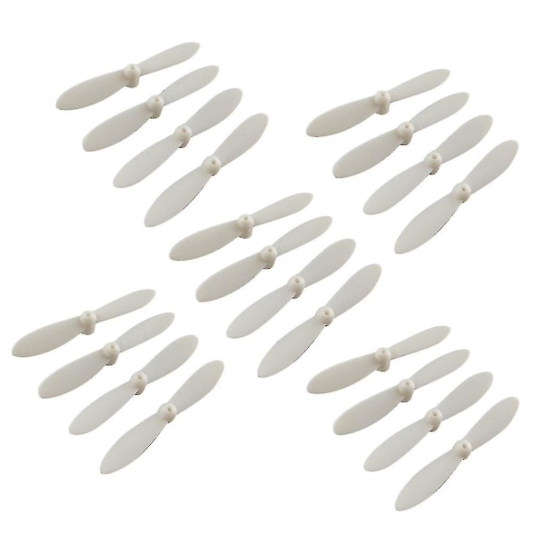 20pcs Propeller Set Airscrew Replacement For Cheerson Cx 10 Mini Drone Quadcopter Helicopter Rc Accessories White