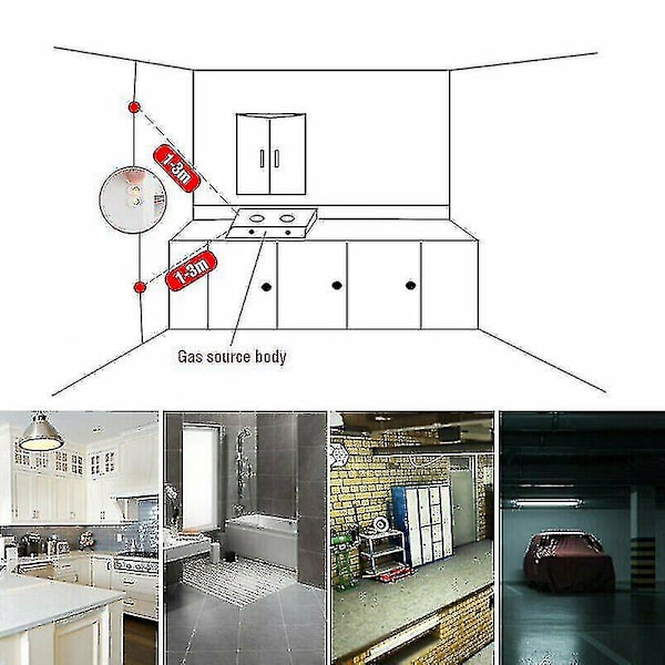 12v Gasdetektor Sensor Alarm Propan Butan LPG Naturgas Autocamper 471