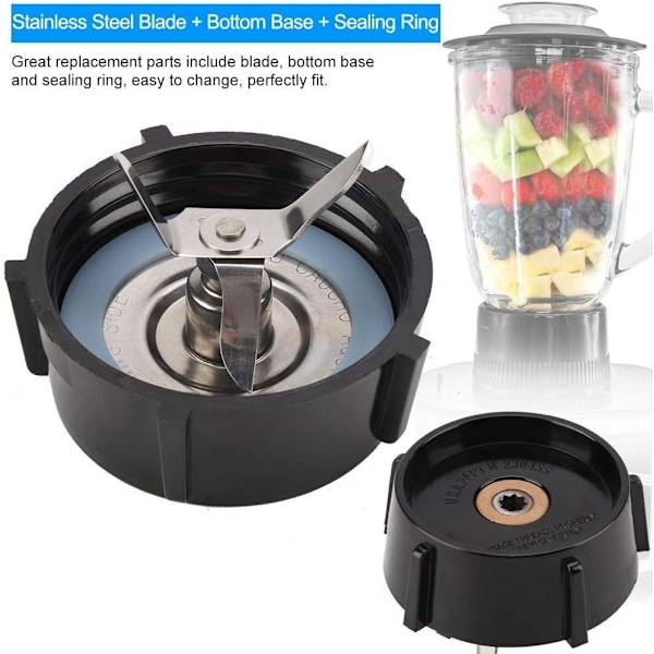 3-pack reservdelar för blender, blender- och juicertillbehör, juicerblad + bricka + bas