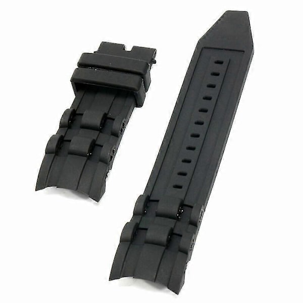 26mm Rubber Black Watch Band For Invicta Pro Diver Collection Chronograph