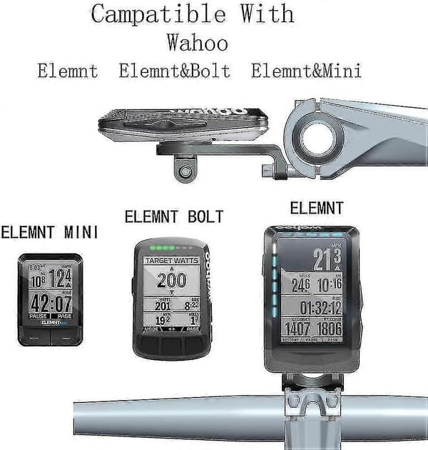 Wahoo Mount, Out Front Combo Cykelholder til Wahoo Elemnt, Wahoo Elemnt Bolt, Wahoo Elemnt Mini og Kamera (Wahoo Holder)