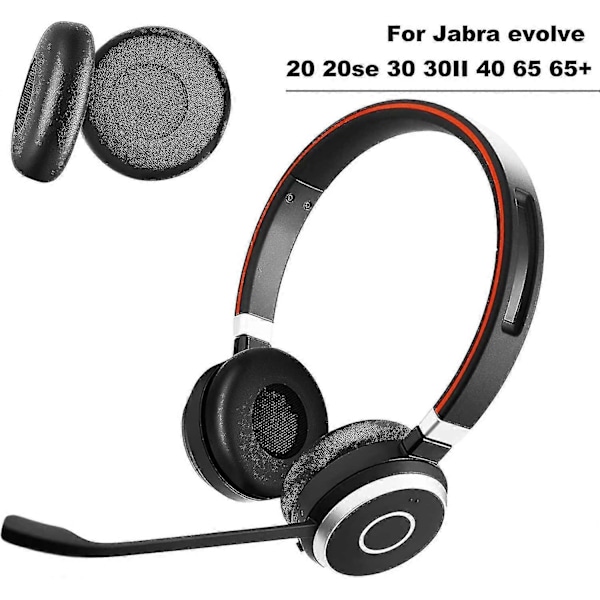 Evolve 65 Skumöronskuddar Öronkuddar För Evolve 65, Ersättningsöronskydd För Jabra Evolve 20 20se 30 30ii 40 65 65+