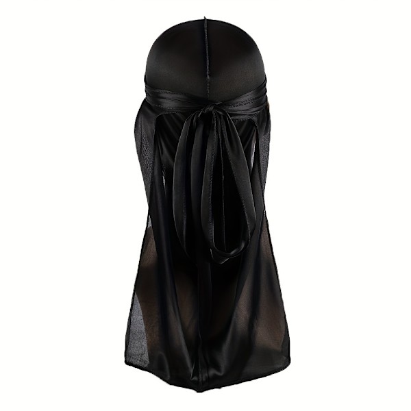 Silke Durag Dusjhette Bandana Silky Du Rag Doo Rag Lang Hale Bølger Cap - Baderomstilbehør for Menn