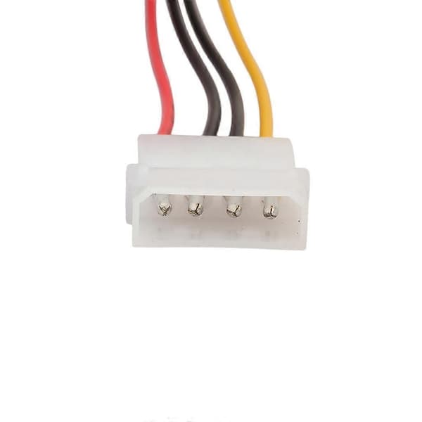 Computer Molex 4 Pin Strømforsyningsforlængerkabel - Hun til Han HDD IDE Computer Blæser Internt Strømforlængerkabel