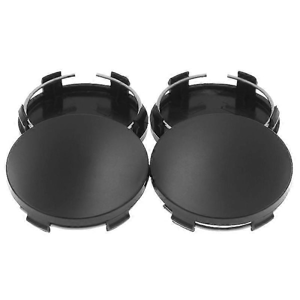 4 st/set Blank 60mm Hjulkapsel Navkapslar Däckfälg Navkapselöverdrag För Universal Modifierad Hjulnavkapsel Fälgcentrumkapslar Överdrag RefitBlack Edition