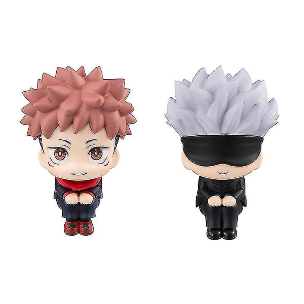 Jujutsu Kaisen Anime Figur Gojo Satoru Itadori Yuji Look Up Action Figur Jujutsu Kaisen Fushiguro Megumi Figurine Dock no box C