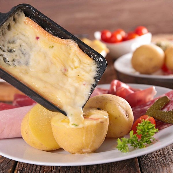 Tarttumattomat raclette-pannut, mini neliö raclette