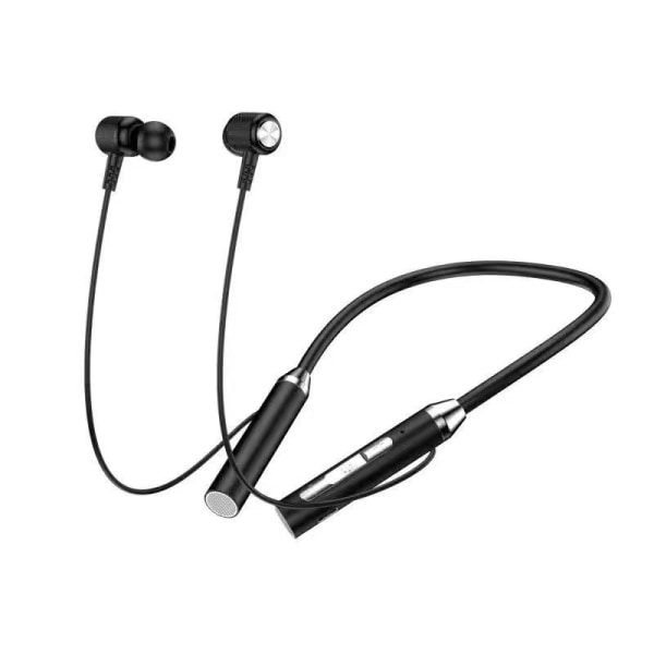 Trådløse Bluetooth-hodetelefoner med nakkebånd 9D Stereo Surround Sound Magnetiske Sportshodetelefoner med nakkebånd med mikrofon
