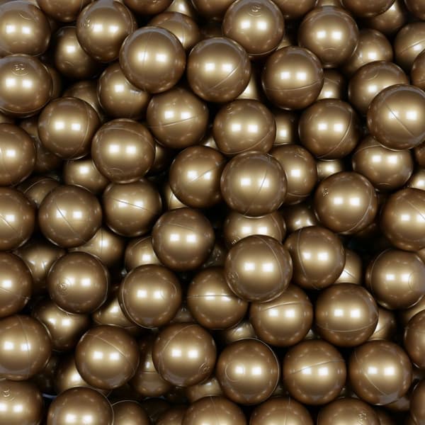 Legetøjsbolde ø7cm 100 stk. gammelguld