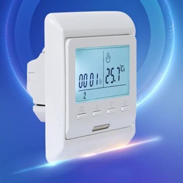 Programmerbar LCD gulvvarmetermostat 16A 230V Mekanisk termostat
