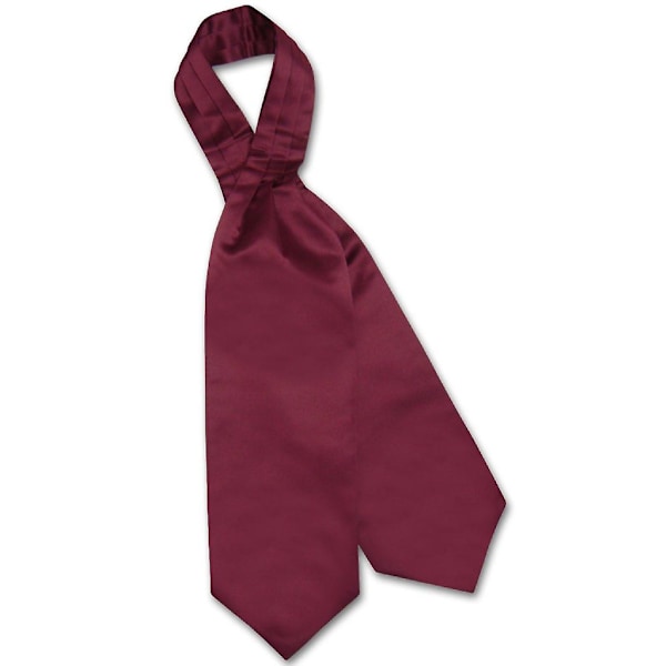Vesuvio Napoli ASCOT Ensfarvet Cravat Herre Slips