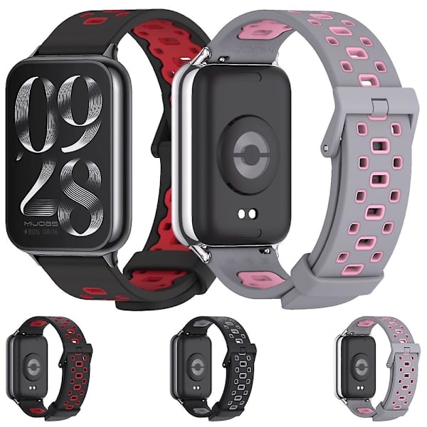Kvadratisk Hull Silikonrem For Xiaomi Mi Band 8 Pro