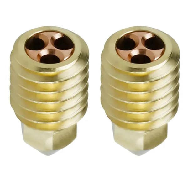 3 stk. 0,4 mm CHT Clone Messingdyse Høj Flow Tre Huller 3D Printer CHT Dyse Clone Cht til Bambu L