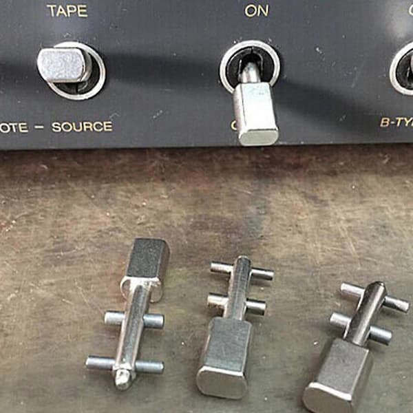 Vippekontakt med knap, matforkromet, vippearm, 1 stk. til REVOX B77, B710, STUDER A710, PR99