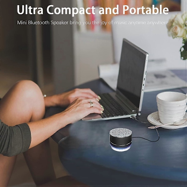 Bärbar Bluetooth-högtalare, Bluetooth-högtalare med LED-lampor, Trådlös högtalare