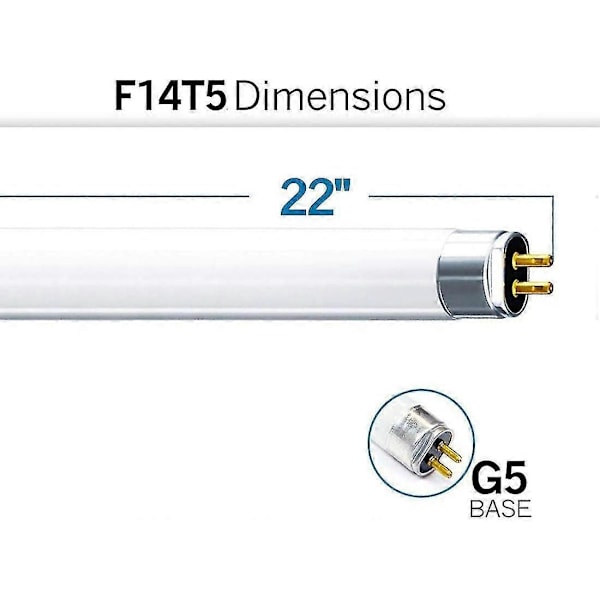 T5 Hög Effektivitet 840 Kalla Vit Lysrör 549mm Rör 4000k HE (FH1840)