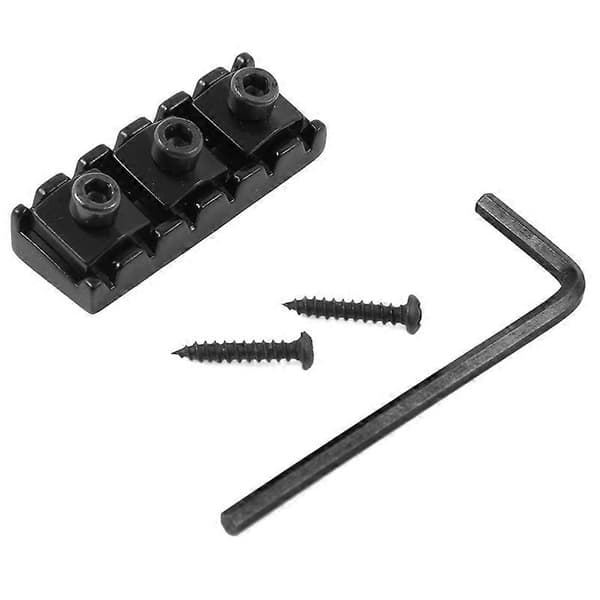 42 mm Guitar Metal String Lock Låsemøtrik til Elektrisk Guitar Tremolo Double Lock System, Sort