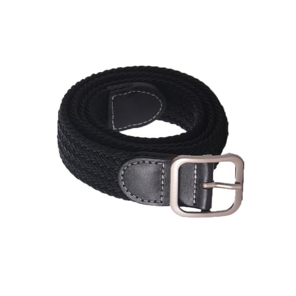 Usynlig stretchbelte for jeans og bukser - 2,5 cm spennefritt elastisk midjebelte svart