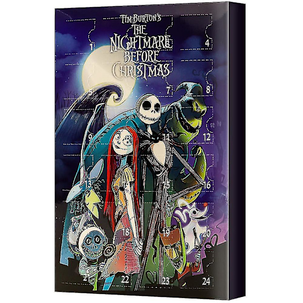 Nightmare Before Christmas Eventyrkalender 2023 Blind Box Børnegave 24 Nightmare Before Christmas Legetøj Blind Box Eventyrkalender Style C