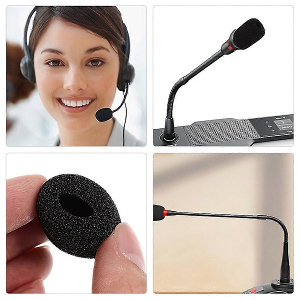 10 stk. Mikrofondæksler Mikrofon Vindskærm Mini Størrelse Revers Headset Mikrofon Vindskærm Mikrofon Vindskærme