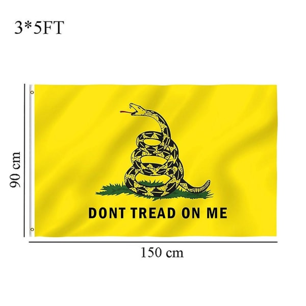Uusi Yellow Snake Tea Party Culpeper Dont Tread On Me Flag 3x5ft Banner