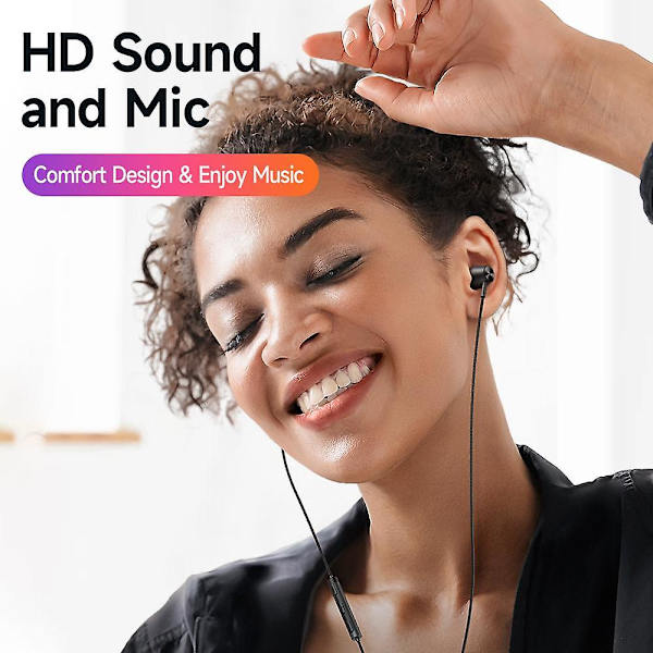MCDODO HP-3480 MDD HiFi Stereo Ljudtrådbundna Hörlurar Lightning Hörlurar med Mikrofon Volymkontroll