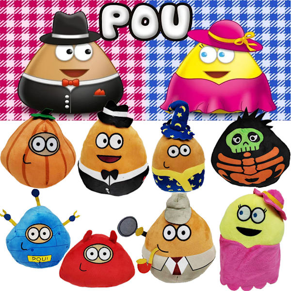 21cm Alien Doll POU PLUSH Min gosedjurspluch Leksak Barn Flickor Present Leksak robot