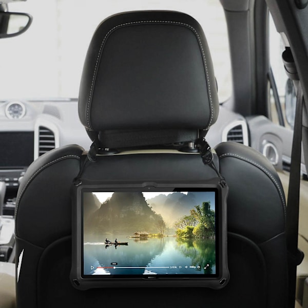 Fodral Huawei Mediapad T5 10 Skyddsskum Avtagbar Axelrem - Svart