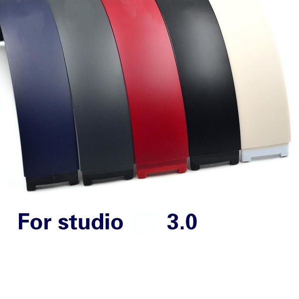 För Studio 3.0 Reparationsdelar Byte av hörlurar Huvudband Headset Plastskal för Beats Studio 3.0 för Studio3 hörlurar matte black