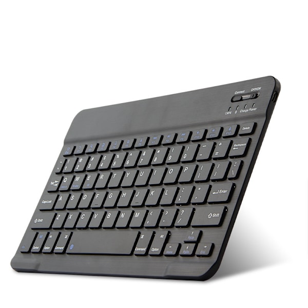 10 tommer trådløst Bluetooth-tastatur og mus til bærbar computer (sort)