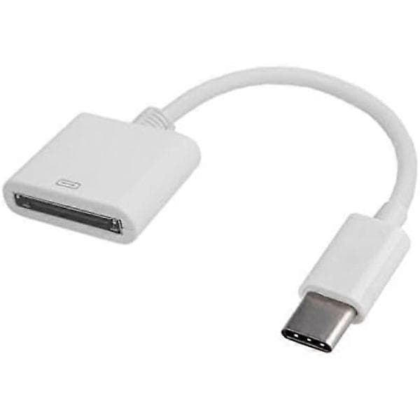 30-pin hunn til USB 3.1 type C hann USB-C adapterkabel datatilbehør adaptere 12