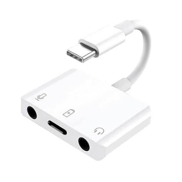 Ulkoinen USB-C Äänikortti 3in1 Type-c - 3.5mm Audio Kuulokeliitäntäadapteri