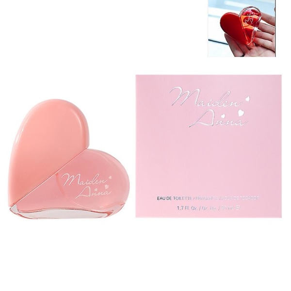 50ml Hjerteform Ømhed Encounter Parfume 50ml Langtidsholdbar Frisk Eau Toilette Dameblomstret og frugtig duft Pink