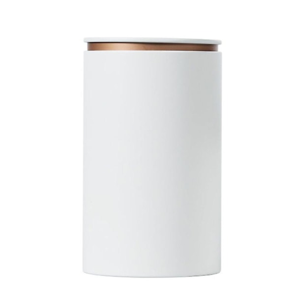 Kaffe förvaringsburk metall tebox burk för löst te luktsäkert behållareparty White large