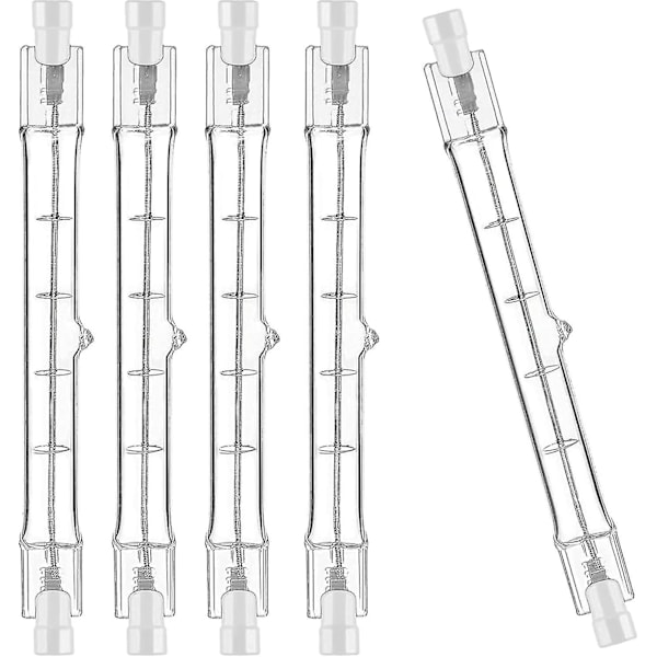 Sæt med 5 R7s halogenlamper 78mm 80w 230v, R7s halogenpind 78mm, R7s halogenlampe Justerbar halogenlampe