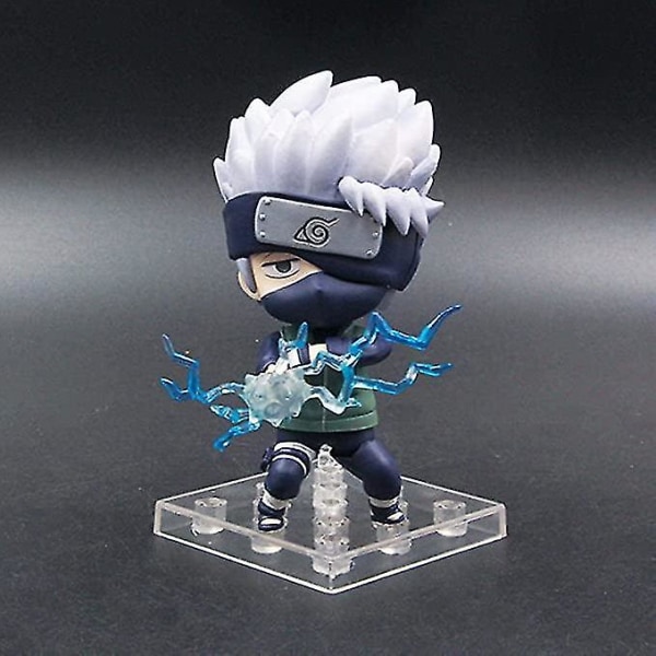 Naruto Shippuden Hatake Kakashi Q Version Nendoroid Action Figur Med Tilbehør Bevægelige Anime Figurer Statue Legetøjsspil D