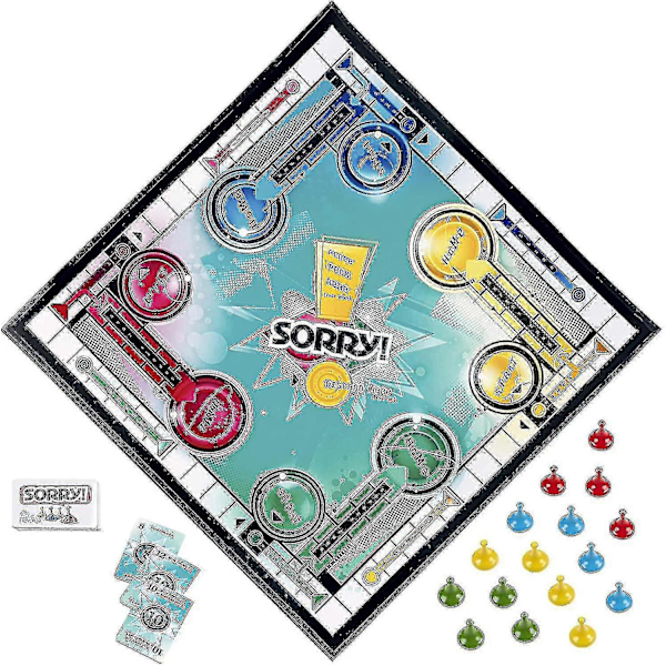 Hasbro Gaming Beklager! Parker Brothers Familiebrettspill For 2 Til 4 Spillere Fra 6 År Og Oppover For Voksen Ungdom Barn