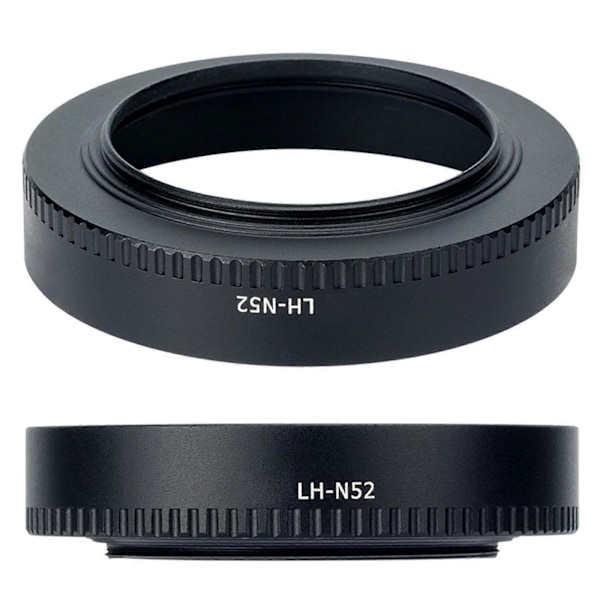 LH-N52 Motljusskydd för Nikon Z 28mm F2.8/Z 40mm F2 objektiv (Svart)